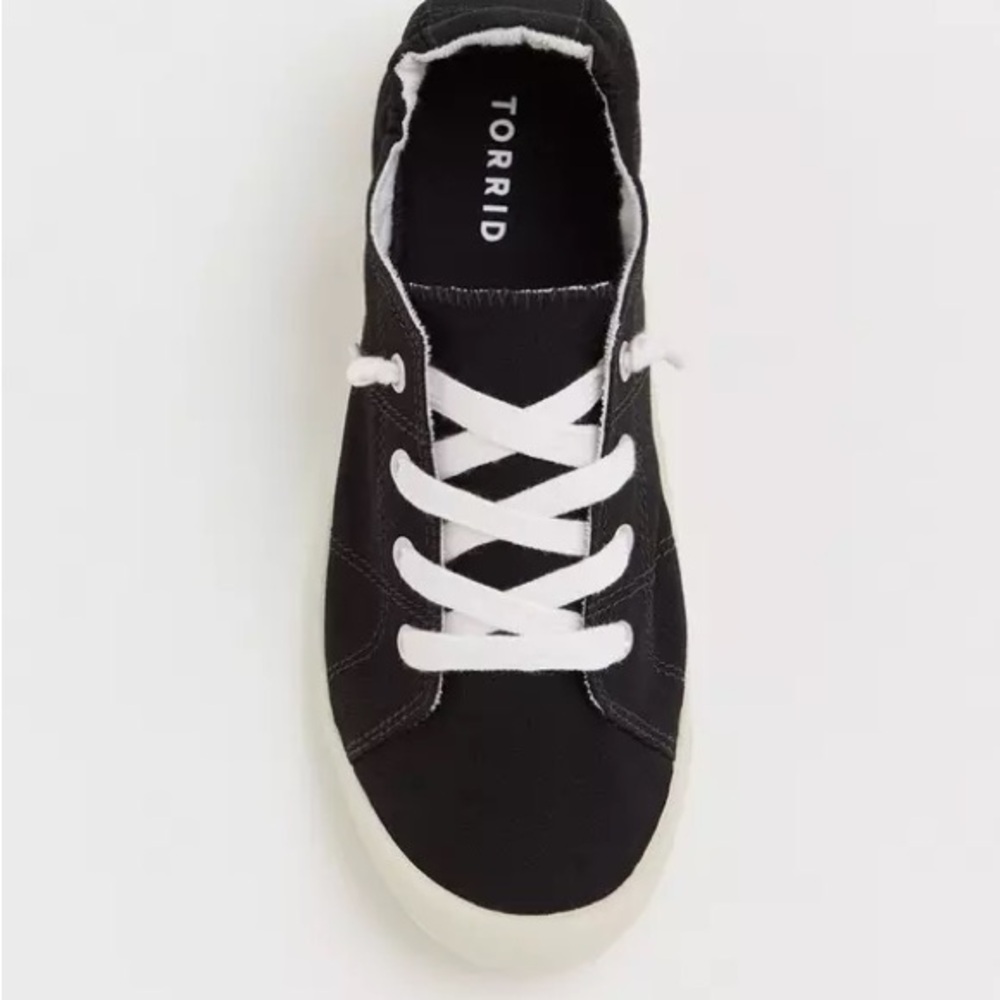 Torrid Black Sneakers with White Laces 8W